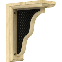 Hamilton 3.5"W x 7"D x 9"H Countertop Bracket, Maple