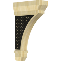Stockport 2.25"W x 6"D x 10"H Countertop Bracket, Rubberwood