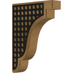 Bedford 1.75"W x 7.25"D x 9.5"H Countertop Bracket, Mahogany
