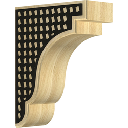 Bedford 3.5"W x 8.5"D x 11"H Countertop Bracket, Maple