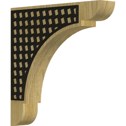 Olympic 1.75"W x 10"D x 10"H Countertop Bracket, Red Oak