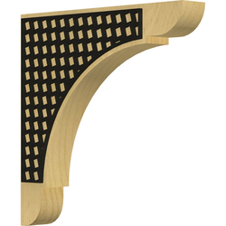Olympic 1.75"W x 12"D x 12"H Countertop Bracket, Alder