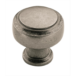 Highland Ridge 1-1/8 Inch Diameter Aged Pewter Cabinet Knob
