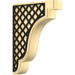 Bedford 1.75"W x 7.25"D x 9.5"H Countertop Bracket, Maple