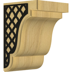 Bedford 5.25"W x 5"D x 7.5"H Countertop Bracket, Alder