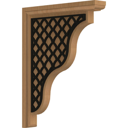 Hamilton 1.5"W x 9"D x 11"H Countertop Bracket, Cherry