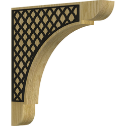 Olympic 1.75"W x 12"D x 12"H Countertop Bracket, Red Oak