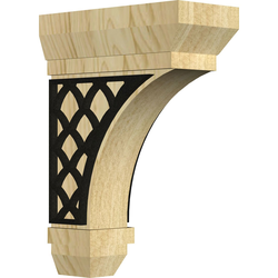 Stockport 2.25"W x 5"D x 7"H Countertop Bracket, Maple