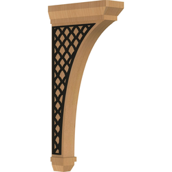 Stockport 2.25"W x 7"D x 14"H Countertop Bracket, Cherry