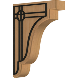 Bedford 1.75"W x 7.25"D x 9.5"H Countertop Bracket, Cherry