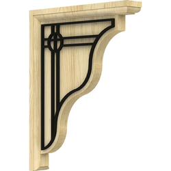 Hamilton 1.5"W x 9"D x 11"H Countertop Bracket, Maple