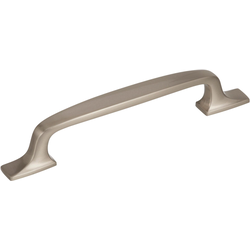 Highland Ridge 5-1/16 Inch Center to Center Satin Nickel Cabinet Pull (Handle)