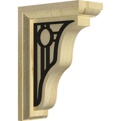 Hamilton 2.25"W x 5"D x 7"H Countertop Bracket, Rubberwood