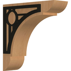 Olympic 1.75"W x 6"D x 6"H Countertop Bracket, Cherry