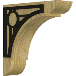 Olympic 1.75"W x 6"D x 6"H Countertop Bracket, Red Oak