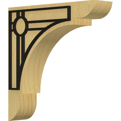 Olympic 1.75"W x 8"D x 8"H Countertop Bracket, Alder