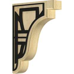 Bedford 1.75"W x 7.25"D x 9.5"H Countertop Bracket, Maple