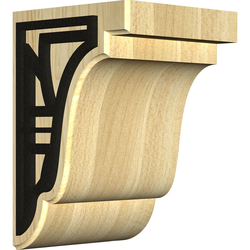 Bedford 5.25"W x 5"D x 7.5"H Countertop Bracket, Maple