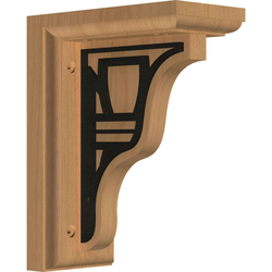 Hamilton 3"W x 5"D x 7"H Countertop Bracket, Cherry