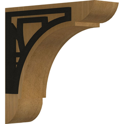 Olympic 1.75"W x 6"D x 6"H Countertop Bracket, Mahogany