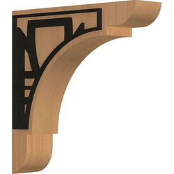 Olympic 1.75"W x 8"D x 8"H Countertop Bracket, Cherry