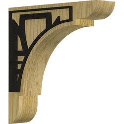 Olympic 1.75"W x 8"D x 8"H Countertop Bracket, Red Oak