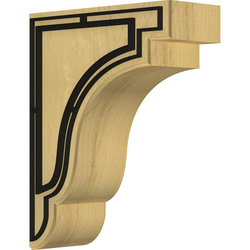 Bedford 3.5"W x 8.5"D x 11"H Countertop Bracket, Alder
