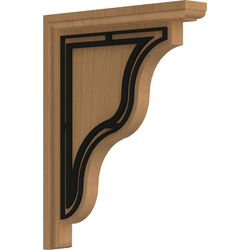 Hamilton 1.5"W x 9"D x 11"H Countertop Bracket, Cherry