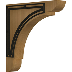 Olympic 1.75"W x 10"D x 10"H Countertop Bracket, Mahogany