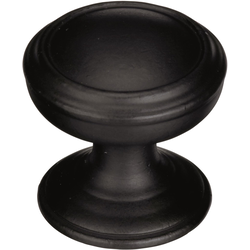 Revitalize 1-1/4 Inch Diameter Black Bronze Cabinet Knob