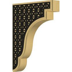 Bedford 1.75"W x 8.5"D x 11"H Countertop Bracket, Alder