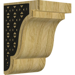 Bedford 5.25"W x 5"D x 7.5"H Countertop Bracket, Red Oak