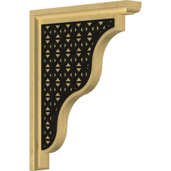 Hamilton 1.5"W x 9"D x 11"H Countertop Bracket, Alder