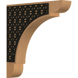 Olympic 1.75"W x 10"D x 10"H Countertop Bracket, Cherry