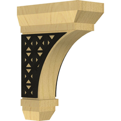 Stockport 2.25"W x 5"D x 7"H Countertop Bracket, Alder