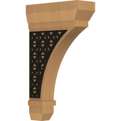 Stockport 2.25"W x 6"D x 10"H Countertop Bracket, Cherry