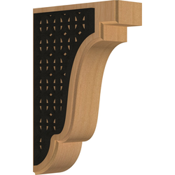 Bedford 1.75"W x 5"D x 7.5"H Countertop Bracket, Cherry