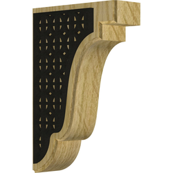 Bedford 1.75"W x 5"D x 7.5"H Countertop Bracket, Red Oak