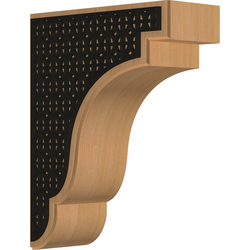 Bedford 3.5"W x 8.5"D x 11"H Countertop Bracket, Cherry