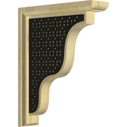 Hamilton 2.25"W x 9"D x 11"H Countertop Bracket, Rubberwood