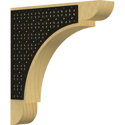 Olympic 1.75"W x 10"D x 10"H Countertop Bracket, Alder
