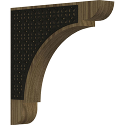 Olympic 1.75"W x 10"D x 10"H Countertop Bracket, Walnut