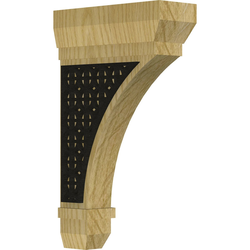 Stockport 2.25"W x 6"D x 10"H Countertop Bracket, Red Oak