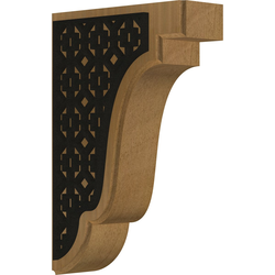 Bedford 1.75"W x 5"D x 7.5"H Countertop Bracket, Mahogany