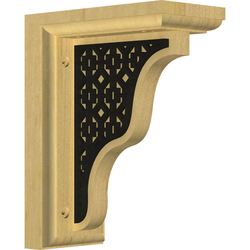 Hamilton 3"W x 5"D x 7"H Countertop Bracket, Alder