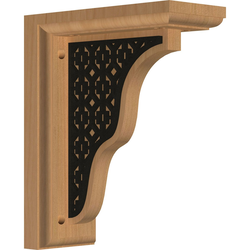 Hamilton 3.5"W x 7"D x 9"H Countertop Bracket, Cherry