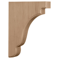 Bedford 1.75"W x 7.25"D x 9.5"H Countertop Bracket, Cherry