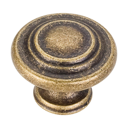 Arcadia 1-1/4 Inch Diameter Lightly Distressed Machine Cabinet Knob