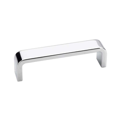 Asher 3-3/4 Inch Center to Center Polished Chrome Cabinet Pull