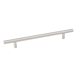  Naples Satin Nickel Cabinet Pull, 7.96" Center to Center, 10.69" Length, 1/2" Width, 1-3/8" Projection